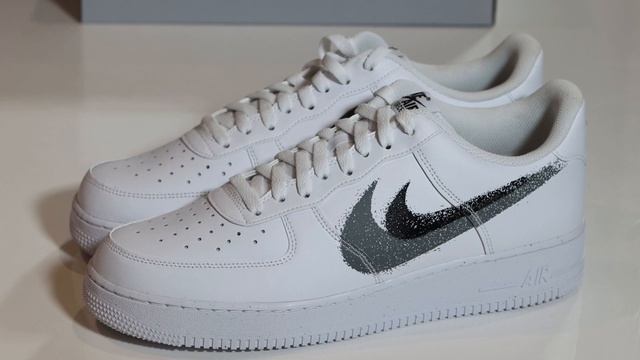 Air Force 1 Spray Paint Double Swoosh On Foot Sneaker Review QuickSchopes 451 Schopes FD0660 100 смотреть онлайн