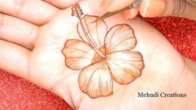 Hibiscus Flower Henna Tutorial || Henna Flower Tattoo Design || Mehndi Creations