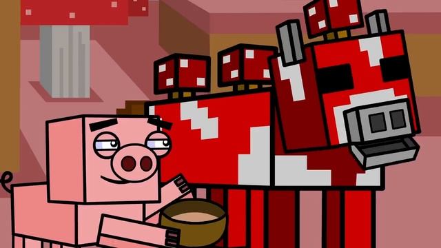 Грибные коровы & Грибной остров | Block Squad [Minecraft анимация на русском]