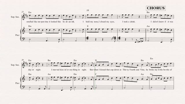 Soprano Sax - Love Potion No 9 - The Searchers - Sheet Music, Chords, & Vocals смотреть онлайн