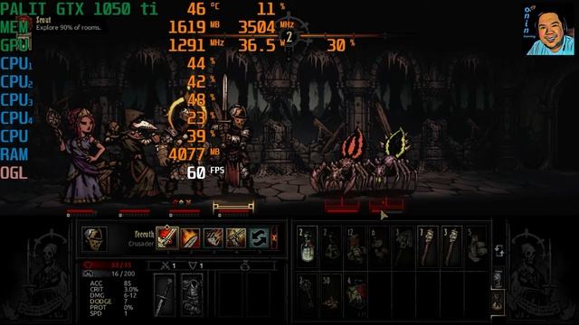 DARKEST DUNGEON | AMD A8 9600 + PALIT GTX 1050 TI 4GB | Onin Gaming смотреть онлайн