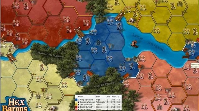 Castle Vox 1 - Hex Barons scenario playing King Voxley on Hard level. смотреть онлайн