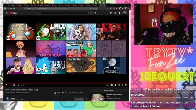 CG5 I See a DReamer (orginal song) | Fluff Bunzz Villain DREAm SMp | fonZee & chat REACTION смотреть онлайн