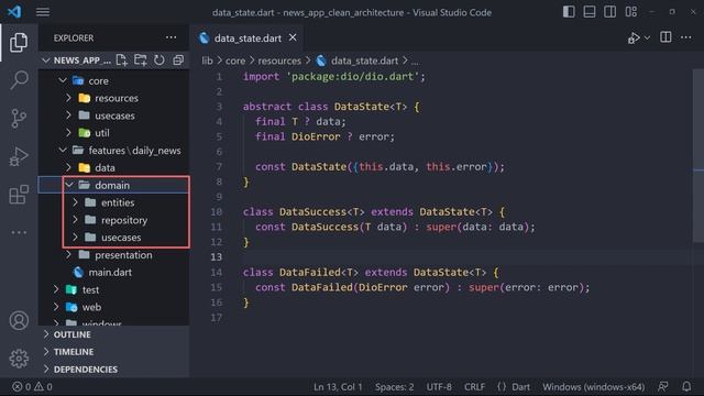 Build A News App - Define Entities Classes | PART 2 - Flutter Clean Architecture смотреть онлайн