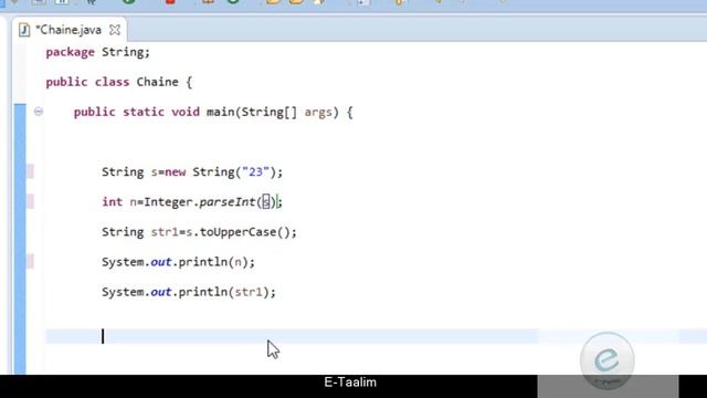 Java : Conversion String vers type primitif смотреть онлайн