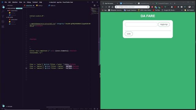 Tutorial Vue.js CDN in italiano #3 - App todo + filtri e miglioramento codice смотреть онлайн