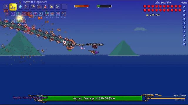 Terraria #20 AQUATIC SCOURGE! NEW SUMMON! - 1.3.5 Calamity Mod S4 Let's Play смотреть онлайн