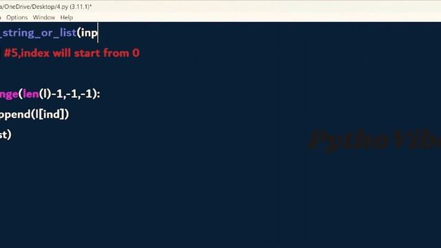 Reverse List or String in Python|Both in Single Function| #python #coding #programming #interview смотреть онлайн