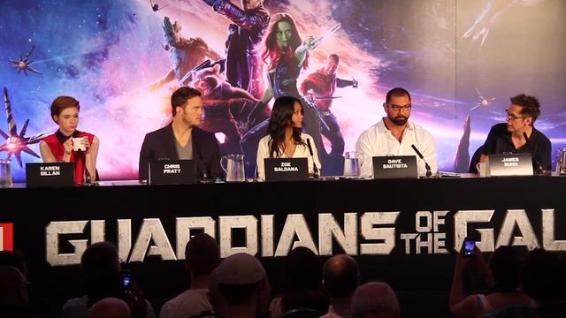 Guardians of the Galaxy Press Conference смотреть онлайн