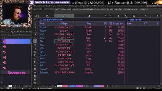 Tools series - Run Planner - excel for eve online industry. смотреть онлайн