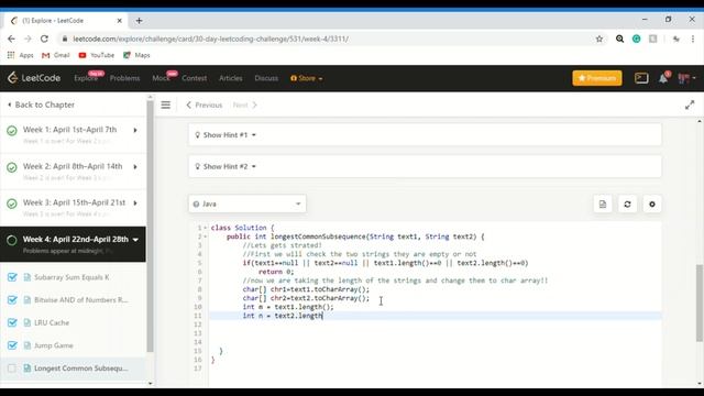 Leetcode || Day 26|| Longest Common Subsequence смотреть онлайн