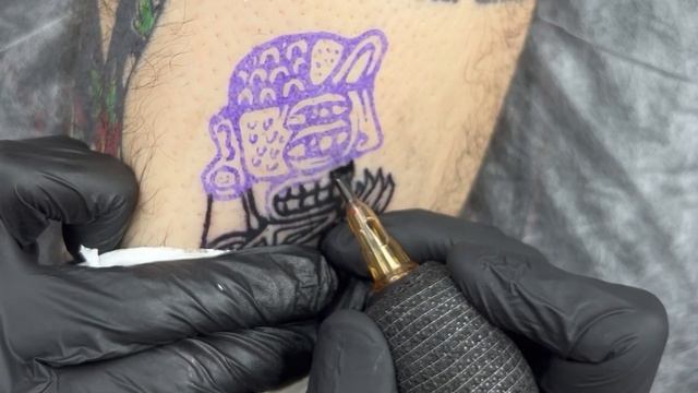 Black Work Tattoo Time Lapse смотреть онлайн