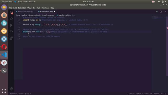 Python 3 transformada rápida de Fourier con código fuente смотреть онлайн