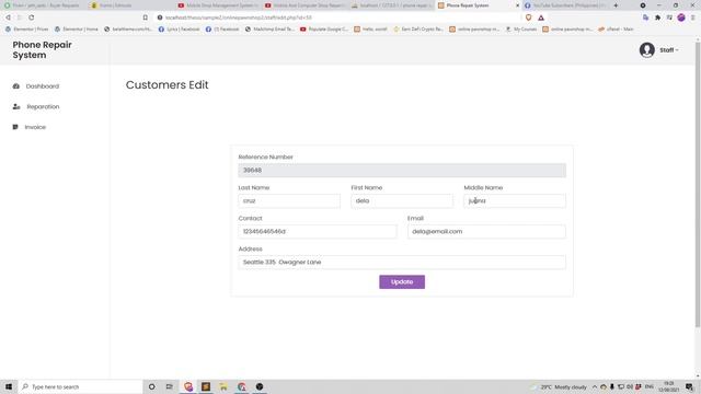 Phone Repair System Using PHP with MYSQL смотреть онлайн