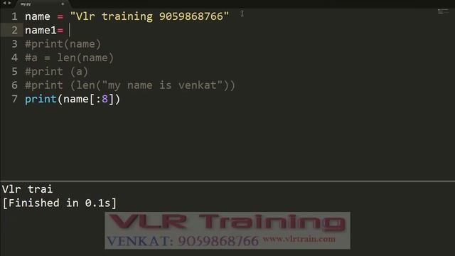 String Manipulation Functions in python Telugu | Strings in Python | VLR Training Class - 10 смотреть онлайн