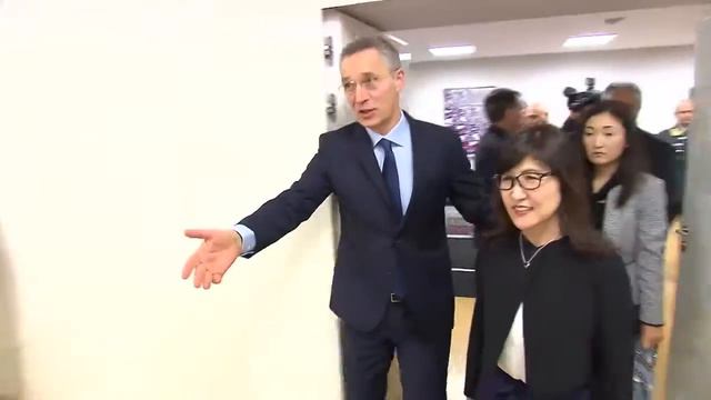 Visit to NATO by the Minister of Defense of Japan смотреть онлайн