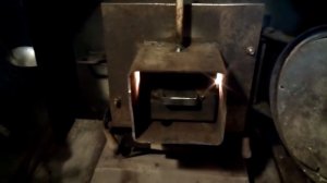 Печь - горелка на отработке для бани 9 - 14 кВт. Cheap heating.