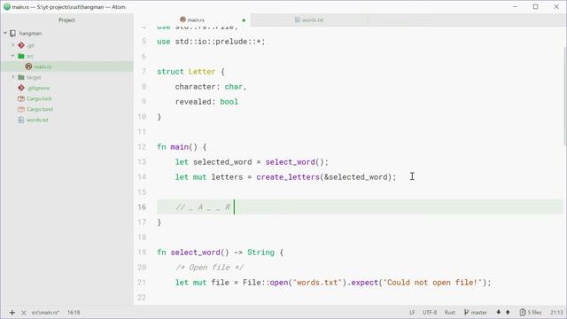Coding a Hangman Game in Rust #2 • Creating the Letters смотреть онлайн
