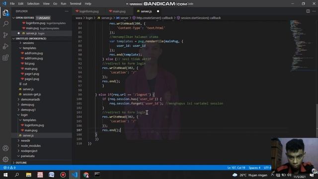 #51. Autentikasi User (Login dan Logout) dengan Node.js dan MariaDB смотреть онлайн