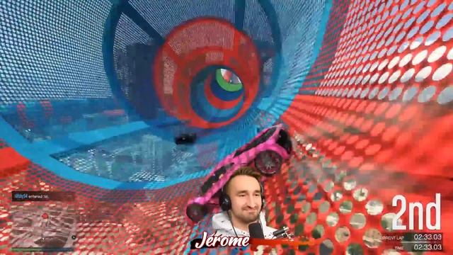 5-Player Rainbow Road Stunt Race - GTA V Online Funny Moments | JeromeACE смотреть онлайн