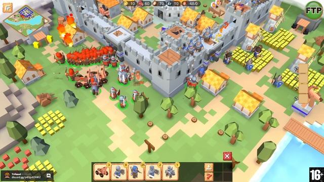 ? СТРАТЕГИЯ С ГРАФИКОЙ КАК В МАЙНКРАФТЕ ► Siege Up! #FTP №1 смотреть онлайн