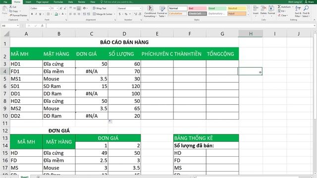 Giài tập excel Bài 11: VLOOKUP, IF, LEFT, VALUE, RIGHT nâng cao - Báo cáo bán hàng смотреть онлайн