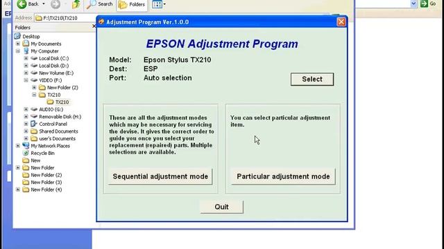 epson stylus tx210, Waste ink pad counter смотреть онлайн