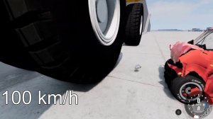 BELAZ vs DAEWOO MATIZ! 250 Km/H CRASH TEST! - BeamNg Drive