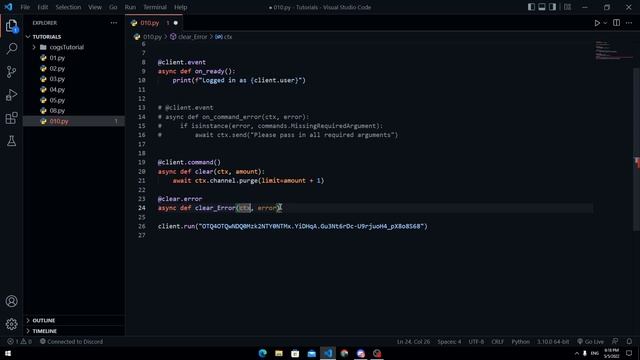 Discord.py In Arabic | Handling Errors [#10] | التعامل مع الأخطاء | Narox смотреть онлайн