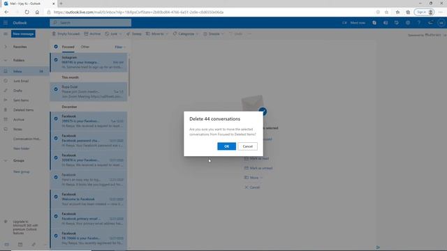 How to Delete All Emails at Once on Outlook | Outlook Bulk Email Delete смотреть онлайн
