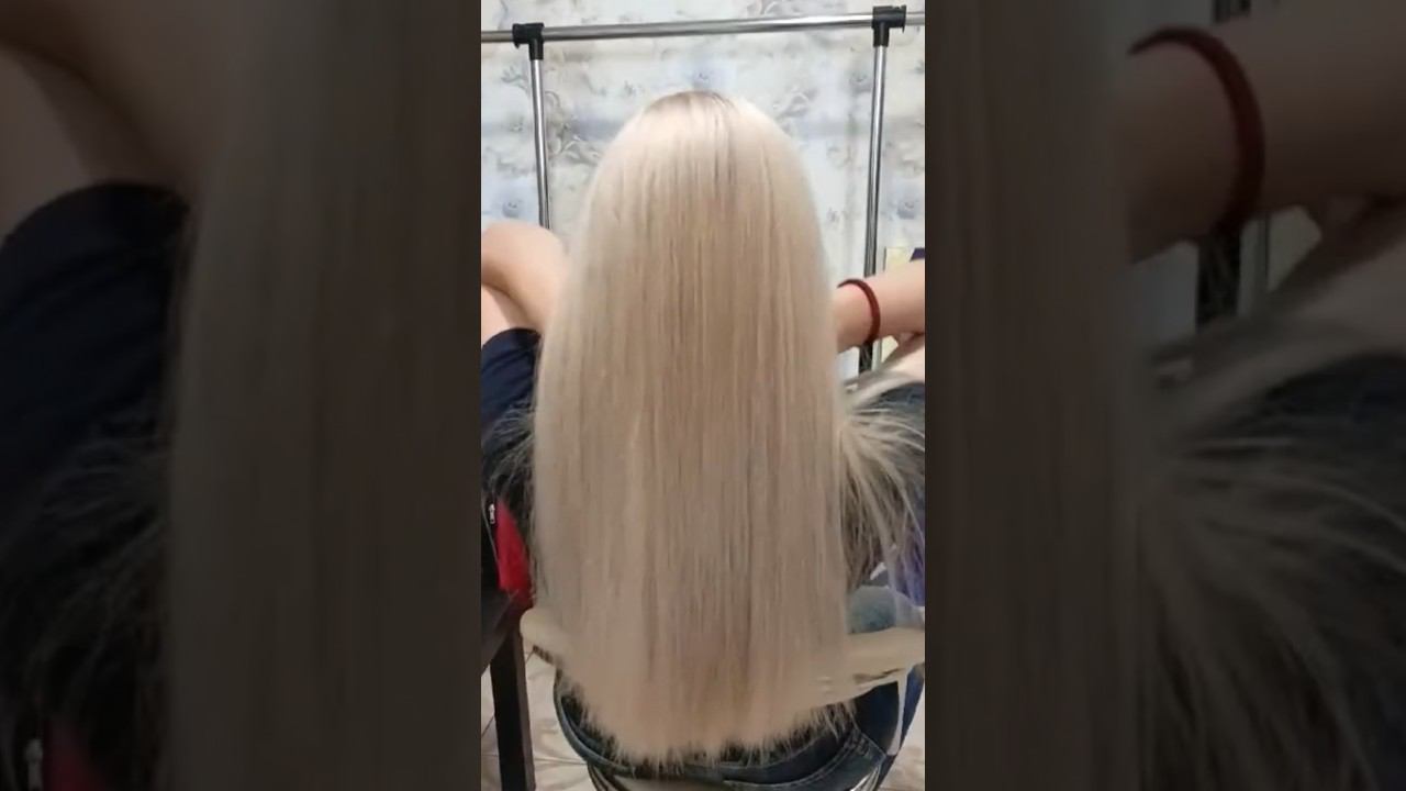 Окрашивание краской Igora. Видео на канале #рек #блонд #длинныеволосы #длинныйблонд #осветлениеволос