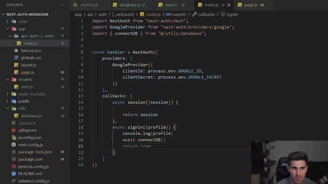 Connect Google Provider to Database - Next Auth смотреть онлайн