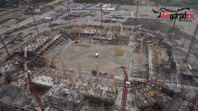 Строительство стадиона "Арена" Август 2015 смотреть онлайн
