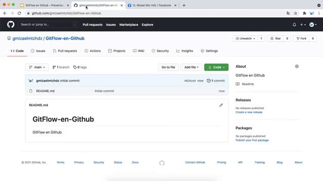 2.0 - GitFlow en Github - CREAR REPOSITORIO - Crear repositorio en github смотреть онлайн
