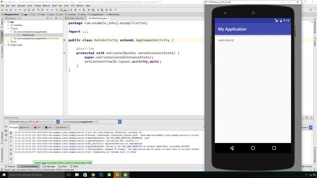 Learn Java with Android Studio (2) Setting up the Emulator смотреть онлайн