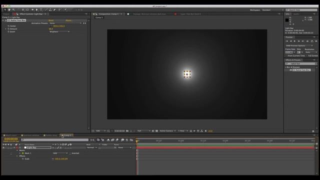 HOW TO MAKE LIGHT RAYS in Adobe After Effects - Easy смотреть онлайн