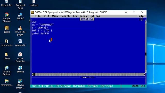 QBasic Pattern Print C, CO, COM, COMP, COMPU, COMPUT, COMPUTE, COMPUTER [HINDI] смотреть онлайн