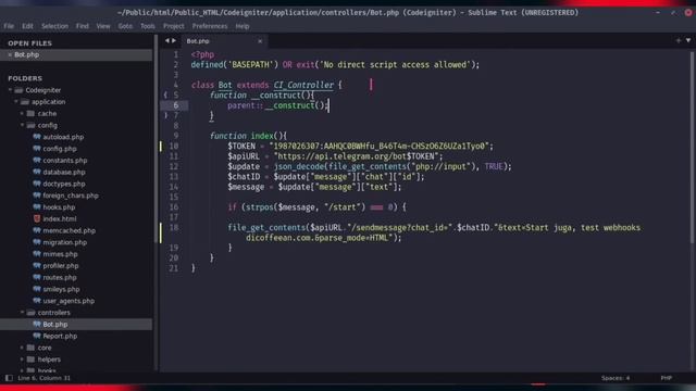 Cara Membuat Bot Telegram Webhook dengan PHP (Coding) смотреть онлайн