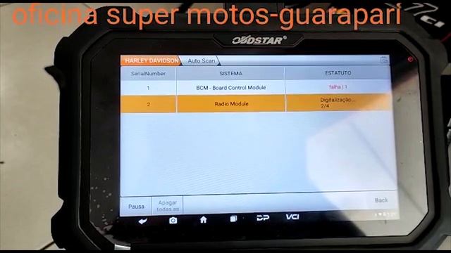 Scanner OBDSTAR - Recuperar código PIN Harley Davidson Road Glide CVO 2018 смотреть онлайн