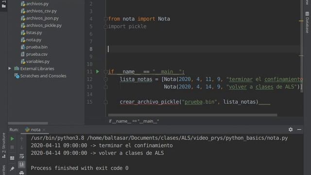 Python archivos: archivos pickle смотреть онлайн