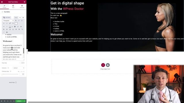 Text Editor Widget Elementor Tutorial 2022 смотреть онлайн