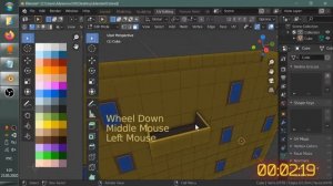 Многоэтажный дом Lowpoly модель в Blender за 5 минут