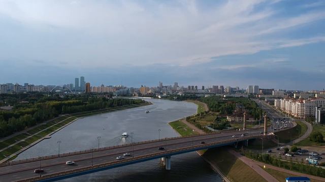 Астана. Набережная Есиль смотреть онлайн