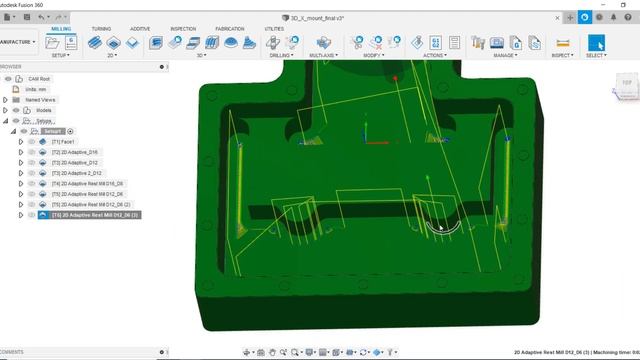 Fusion 360 Tutorial #60 | Mill 2D Toolpath Machining смотреть онлайн