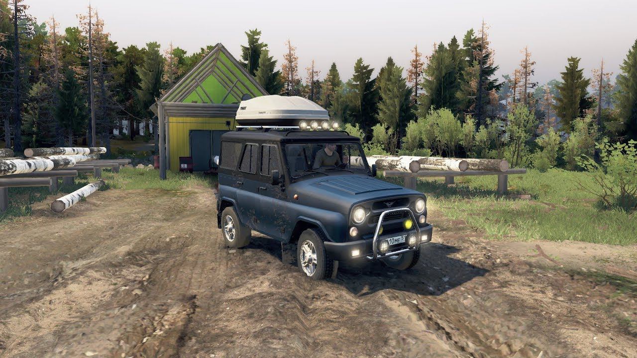 Spin Tires Прохождение карта Побережье Уаз Хантер