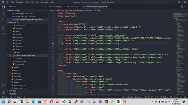 Framework CodeIgniter 4 - Import Tema Mazer Bootstrap 4 смотреть онлайн