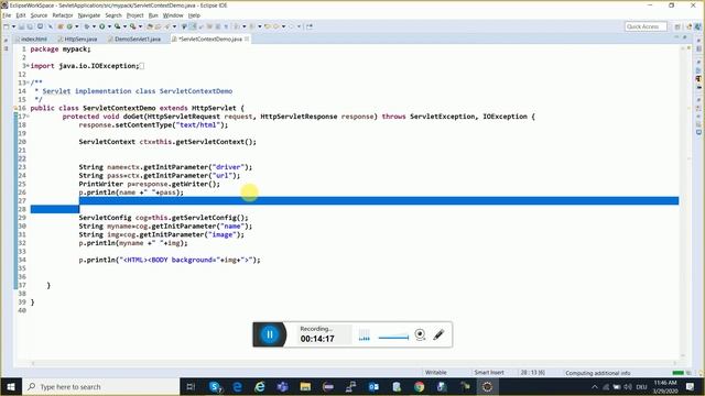 ServletConfig | ServletContext | Servlets Tutorial For Beginner |Advance Java Tutorial In Hindi -7 смотреть онлайн