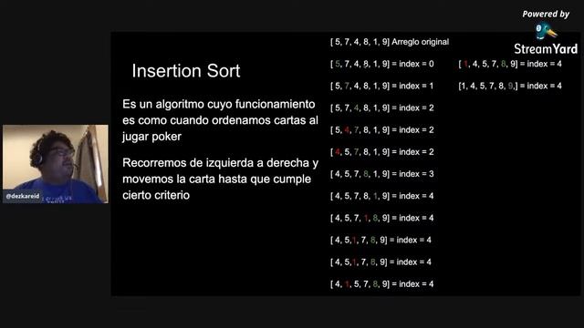 Algoritmos de ordenamiento en JS смотреть онлайн