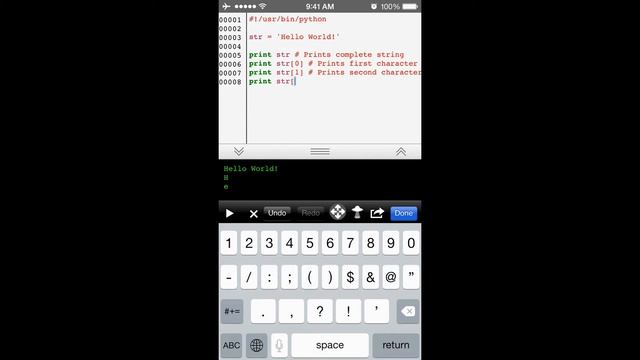 Python Programming in iPhone - String Variable смотреть онлайн