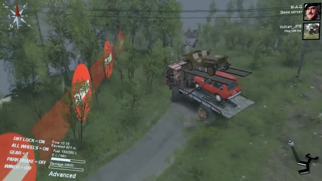 Spintires Mods: Kamaz Mongo Evakuator